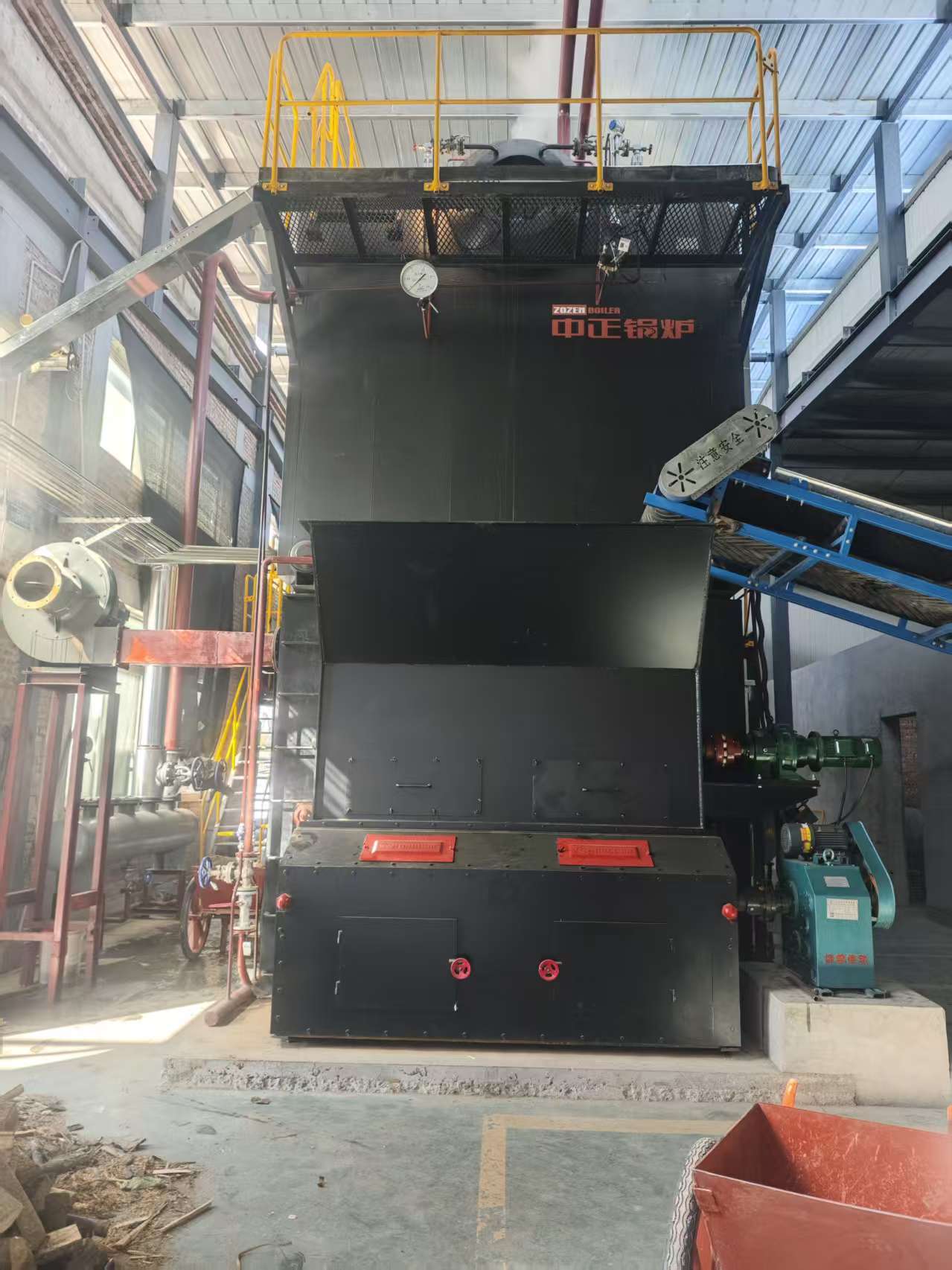 秭归县屈菇食品有限公司SZL8-1.25-SCIII,生物质锅炉